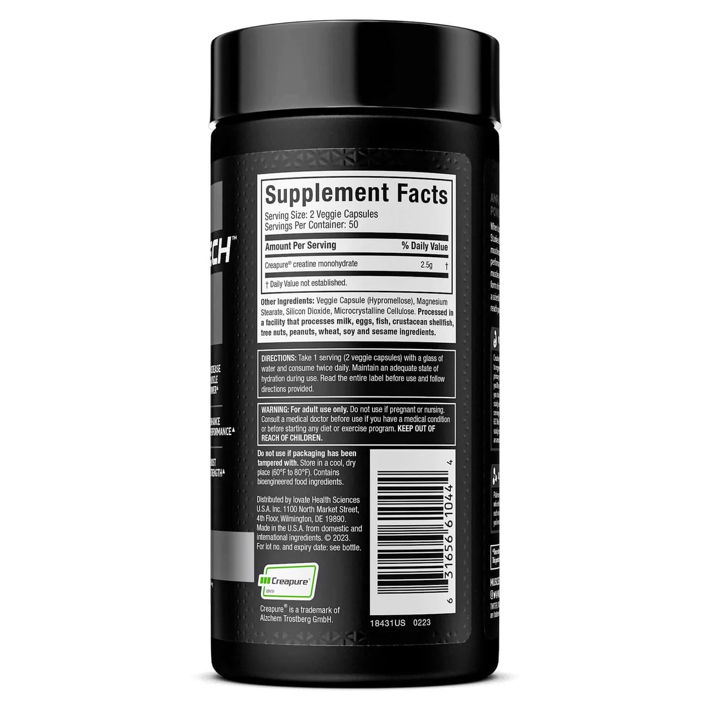 MuscleTech Platinum 100% Creatine Capsules (100 Capsules)