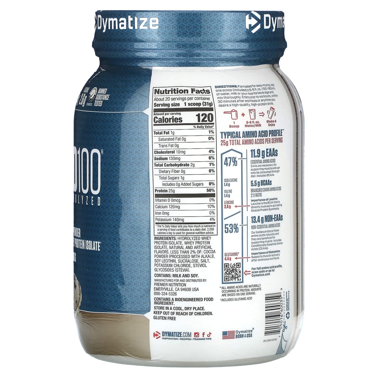 Dymatize ISO100 Hydrolyzed Whey Protein Isolate (5 lbs)