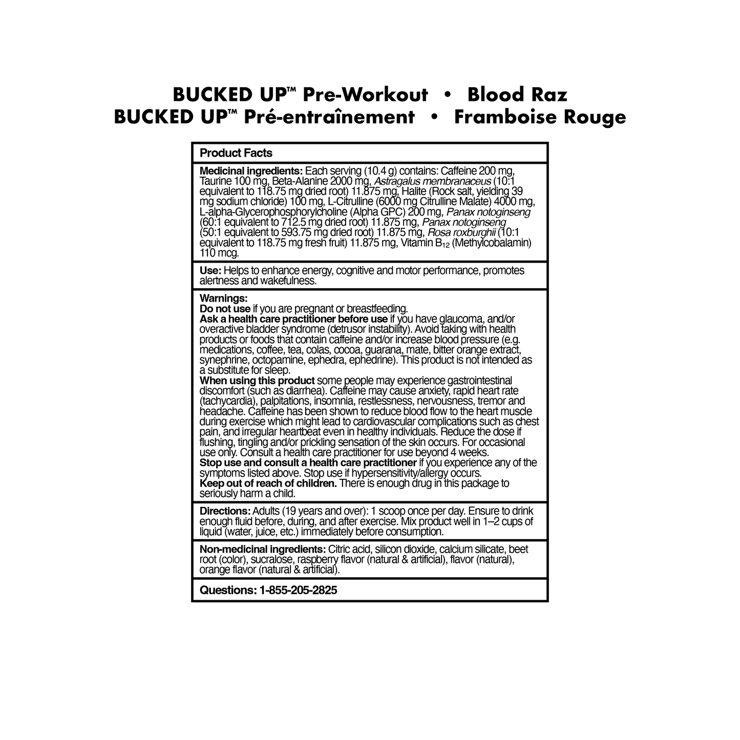 Bucked Up Pre-Workout (25 Servings)