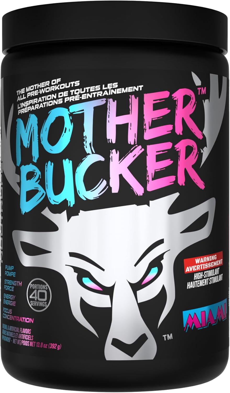 Mother Bucker High-Stimulant Nootropic Pre-Workout (40 Servings)