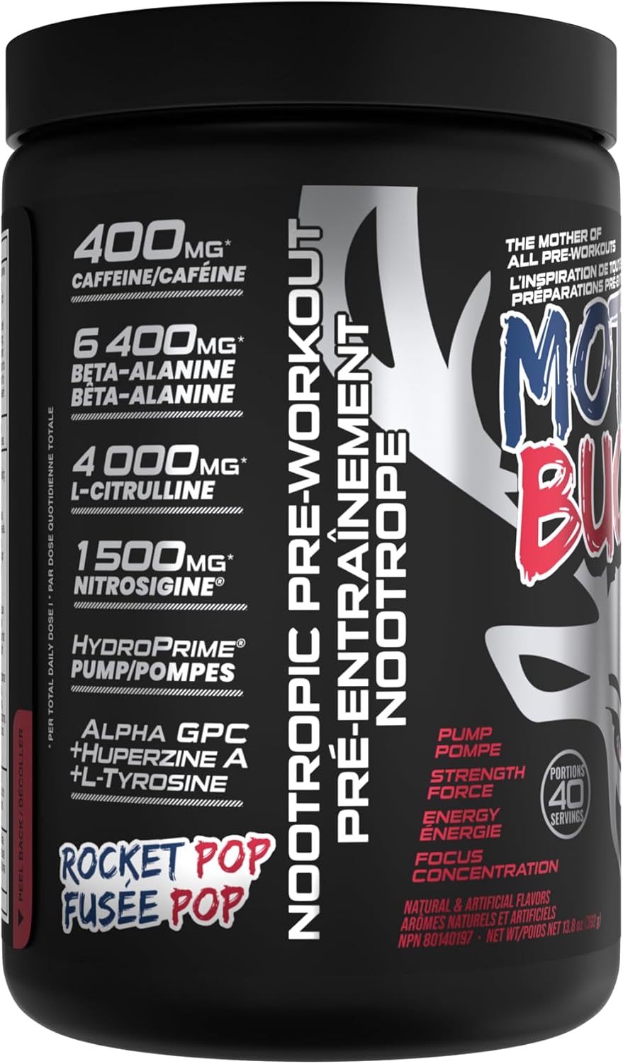 Mother Bucker High-Stimulant Nootropic Pre-Workout (40 Servings)