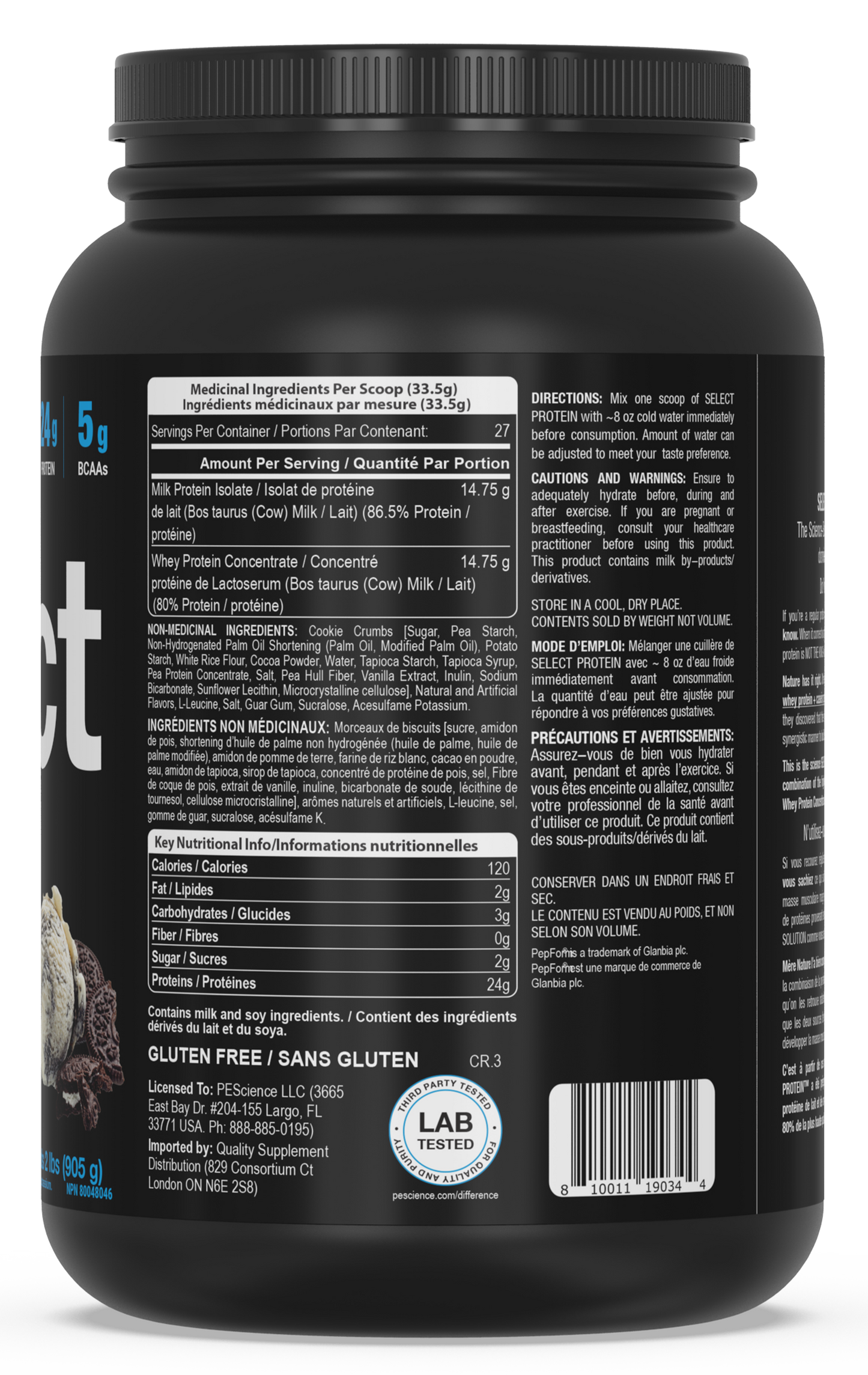 PEScience Select Protein (2 lbs)